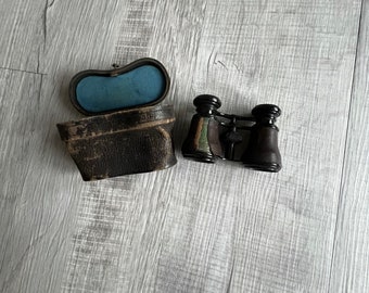 Antique Lemaitre Paris Opera Glasses and Case