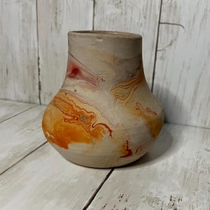 Nemadji Pottery Swirl Vase