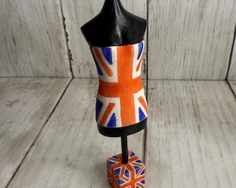 Hot Looks By Nicholas Martin Mini Mannequin- Union Jack