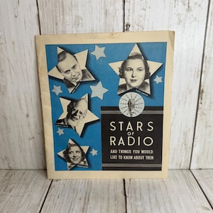 1930’s Stars of Radio Advertisement Pamphlet