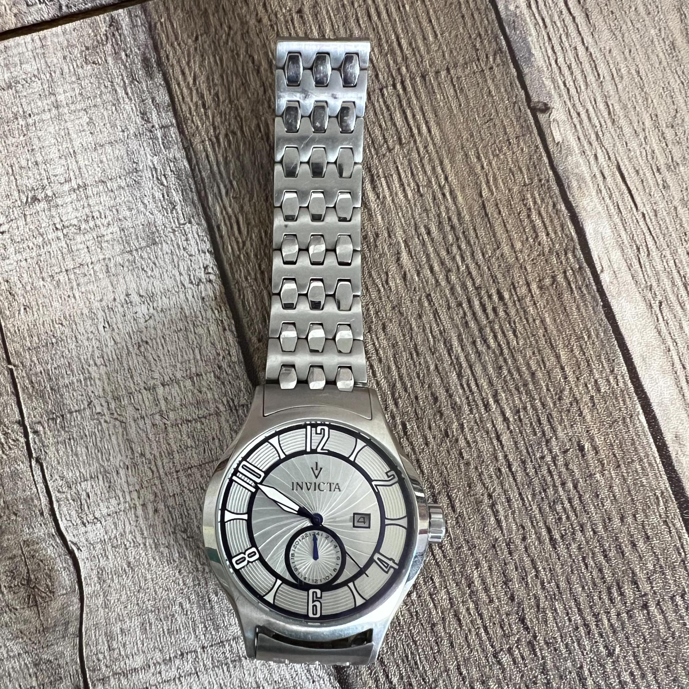 Invicta 12232 Vintage Silver Dial Stainless Steel Men’s Watch Invicta 12232 Vintage Silver Dial Stainless Steel Men main image 3