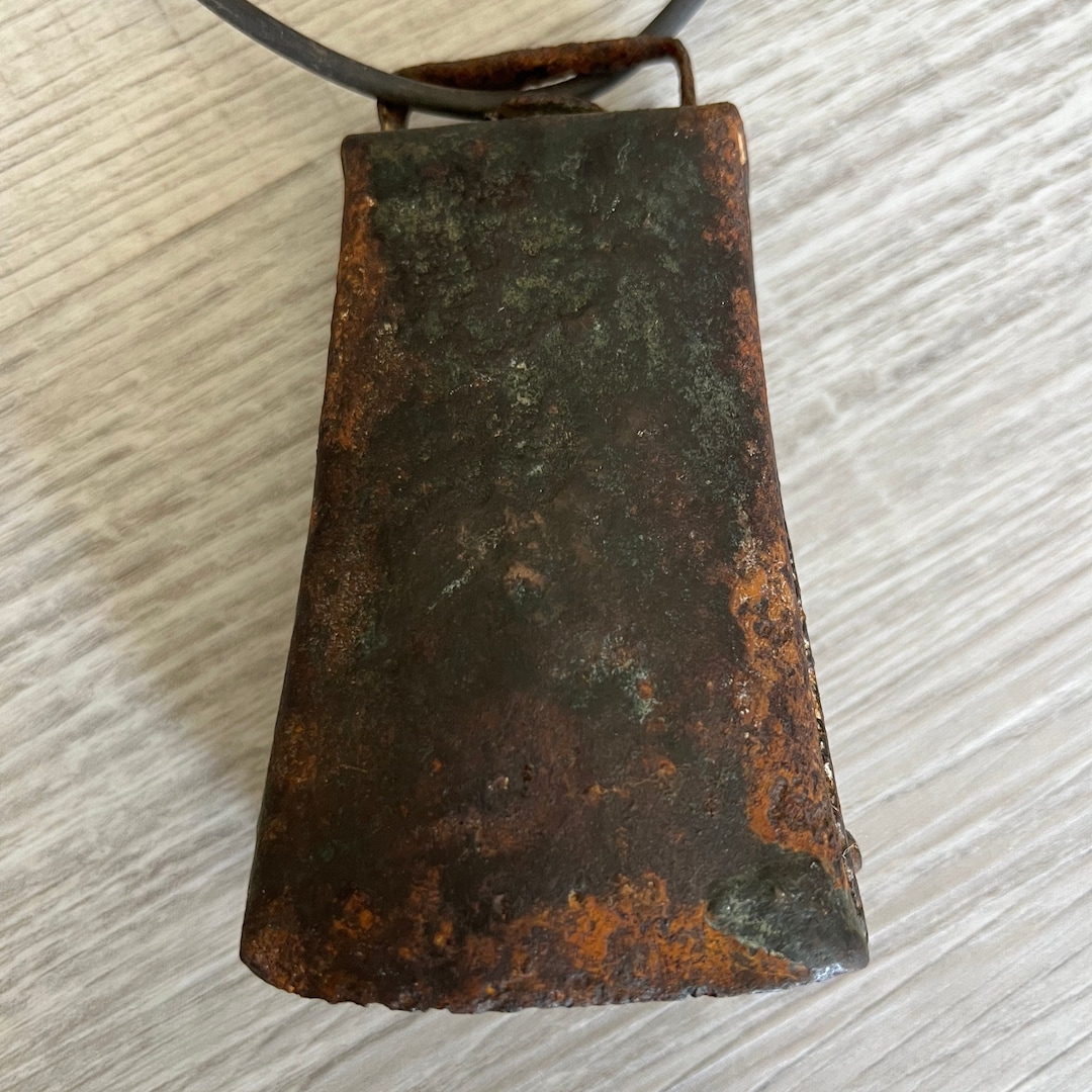 Square Rusted Cowbell Antique Rusted Cowbell - Etsy