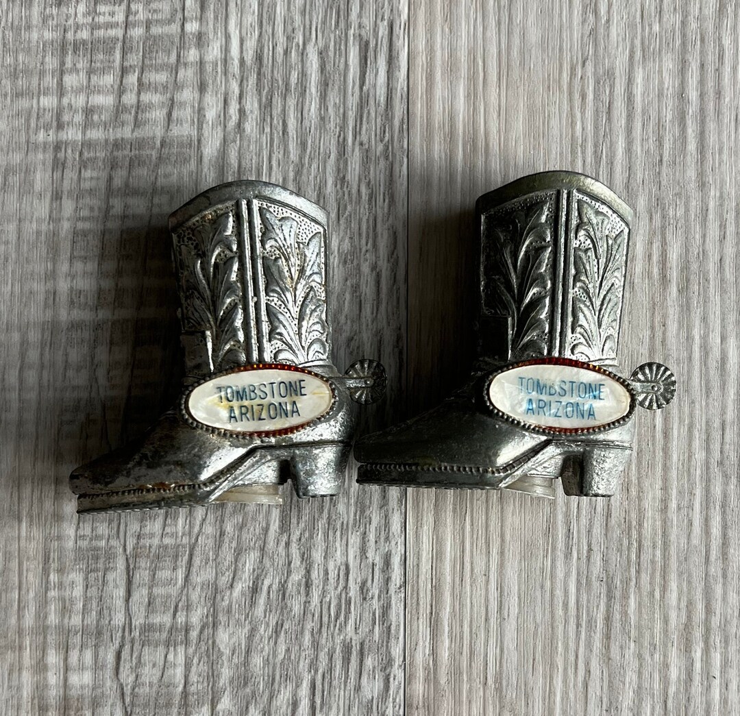 Pewter Cowboy Boot Salt & Pepper Set