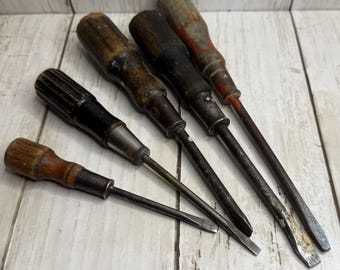 Set of 5 vintage collectible Screwdrivers
