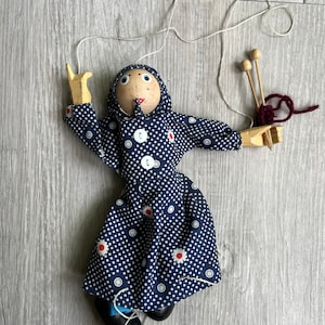 Vintage Handmade Marionette Puppet