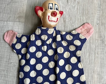 Vintage 1950’s Howdy Doody Clarabell Clown Puppet