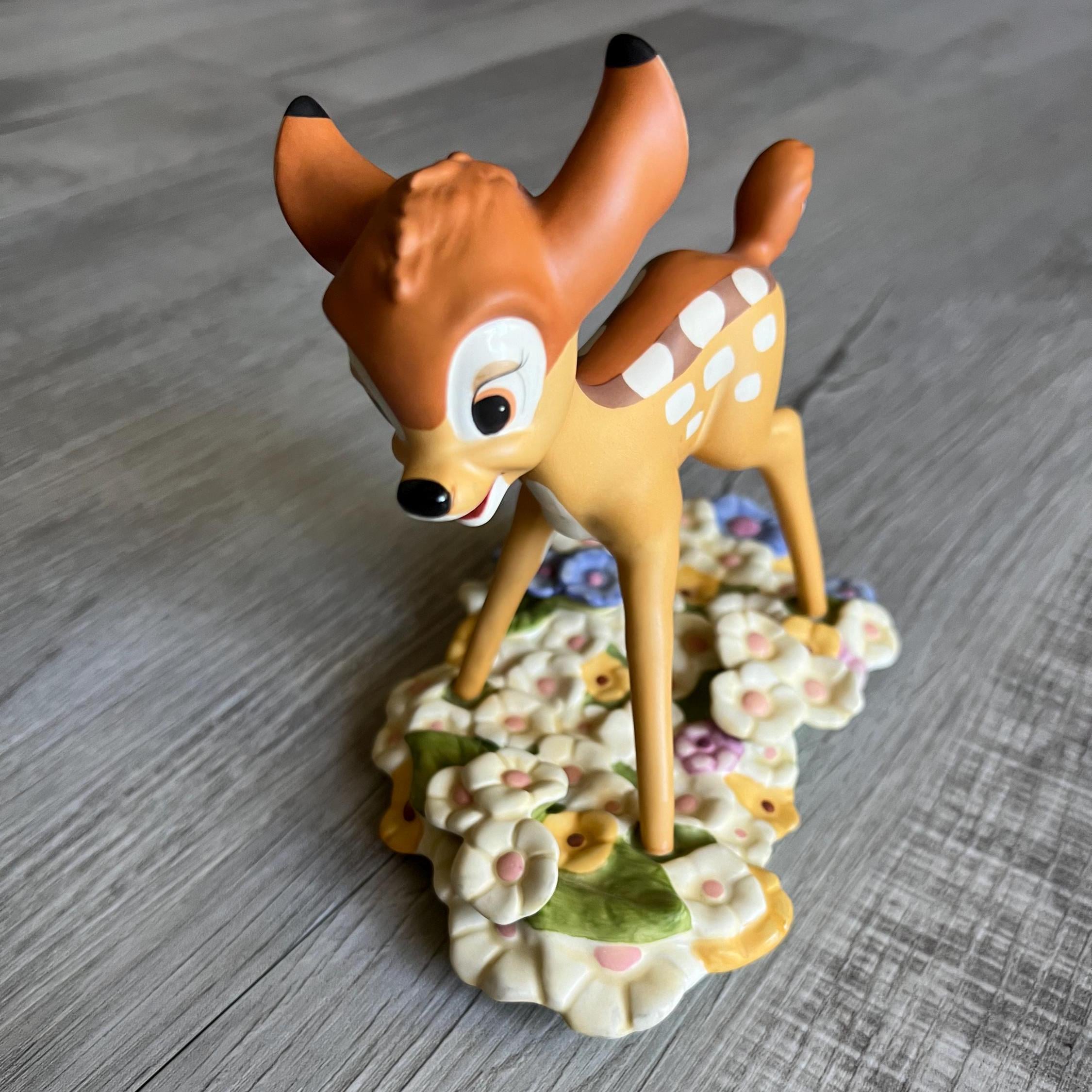 WDCC バンビ　Bambi Purty Flower WDCC Walt Disney Classic Bambi - Purty Flower - Etsy