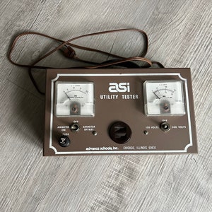 Vintage ASI Utility Plug Tester Ammeter