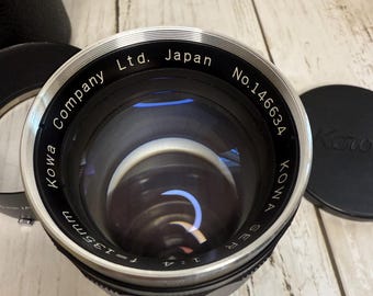 Vintage Kowa SER f/4.0 135mm Camera Lens Made in Japan No. 146634