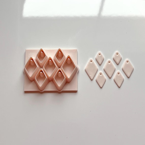 All-In-One Polymer Clay Cutter & Hole Punch Tool | Diamond Bead |