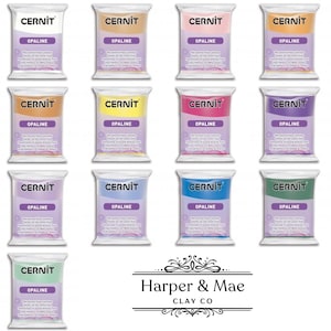 Cernit Opaline Professional Polymer Clay – Semi-Translucent Oven Bake Clay