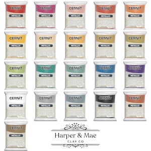 Cernit Metallic Polymer Clay – Professional Oven Bake Clay, 56g