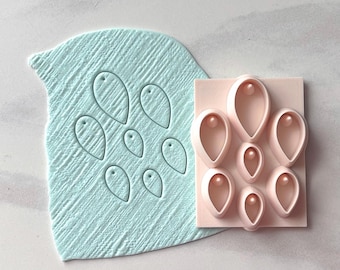 Inverted Teardrop Polymer Clay Cutter | Earring Bead Shaper