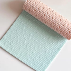 Seamless Bubble Line Texture Roller – Pottery Clay Tool, Fondant Surface Stamp