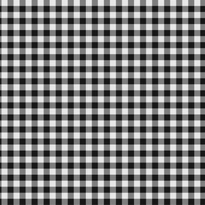 Pode incluir: Um padrão sem costura com um design clássico de xadrez vichy em preto e branco. O padrão consiste em quadrados espaçados uniformemente, criando um efeito quadriculado. Os quadrados pretos e brancos alternados formam uma estrutura semelhante a uma grade.