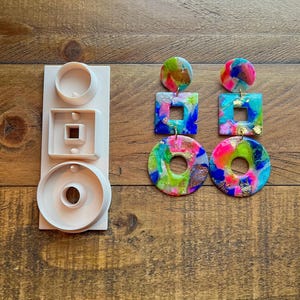 Sydney All-In-One Polymer Clay Cutter and Hole Punch | Organic Clay Cutter | Clay Tools | Sharp Cutting Edge | C-126