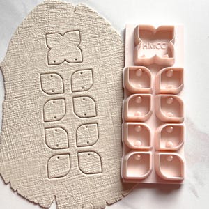 Retro Stack All-In-One Clay Cutter & Hole Punch Tool | Statement Earrings | E-106