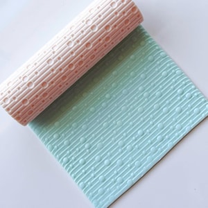Rullo per argilla con texture senza cuciture – Strumento per argilla polimerica con motivo a bolle – Rullo per texture ceramica – Timbro per superfici in fondente e ceramica