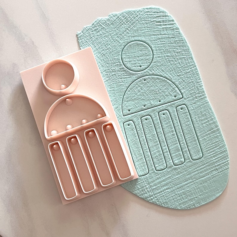 All-In-One Polymer Clay Cutter & Hole Punch Tool | Statement Earrings | E-101 image 1