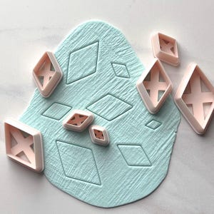 Polymer Clay Diamond Cutters – Set of 7 Sizes (0.5” to 2”)