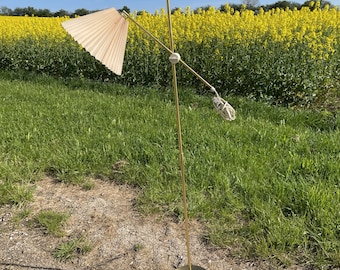 Vintage Danish Brass floor lamp, Denmark 1970s