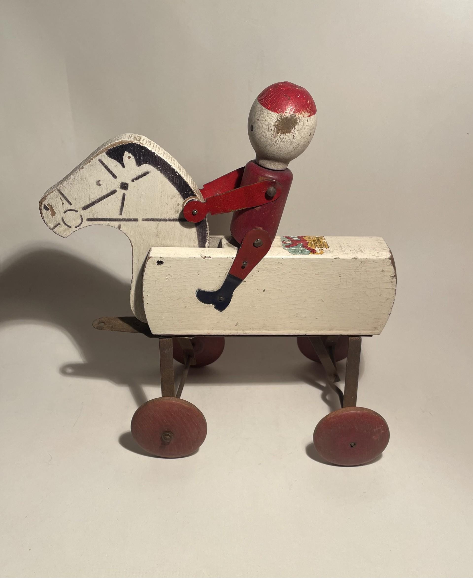 HUSTLER TOYS　プルトイ　アメリカンヴィンテージ　アンティーク Hustler Pull Toy for sale | eBay
