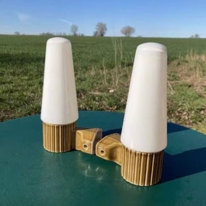 A pair of 1970s Sigvard Bernadotte wall lamps from Ifö, Sweden 1970s
