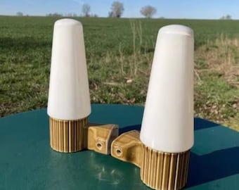 A pair of 1970s Sigvard Bernadotte wall lamps from Ifö, Sweden 1970s