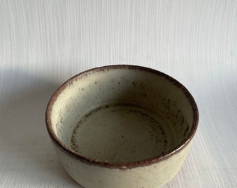 Danish Mid-Century hare fur glaze stoneware bowl from Palshus