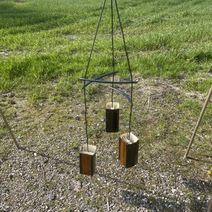 Beautiful danish ceiling pendant with copper on 2 sides, Denmark 1960s
