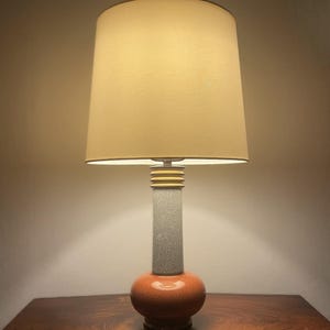 Royal Copenhagen Krakele table lamp, Denmark 1960s