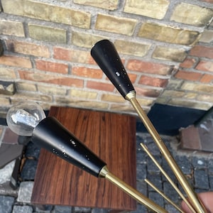 Stilnovo wall lamp in brass and metal, 1950s