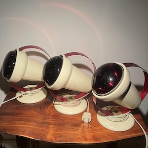 Infaphil 7529 Infared Table Lamps by Charlotte Perriand for Philips, 1960s, Set of 2