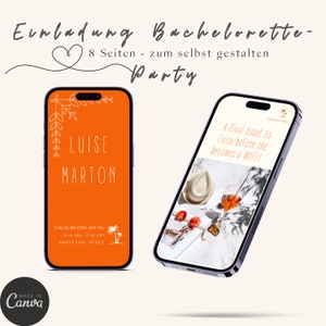 Digital invitation to the Bachelorette Party - Trip to Italy - to design yourself