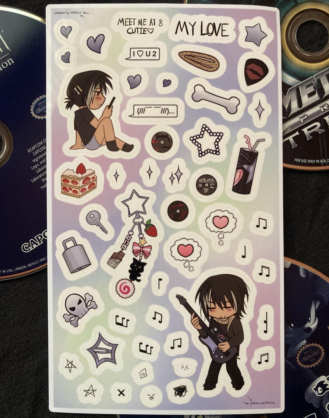 Gyaru Boy Sticker Sheet, Waterproof Anime Stickers - Etsy
