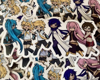 ¡Pegatina de Vocaloid! Vinilo brillante resistente al agua