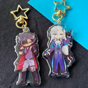 Wriothesley and Neuvillette Keychain!