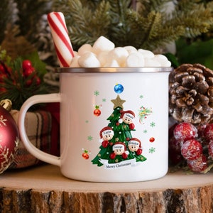 パーソナライズされたメリークリスマスマグ、名前入りクリスマスマグ、クリスマスツリーマグ、クリスマスギフト、チョコレートマグ、クリスマスデコレーション、クリスマスギフト