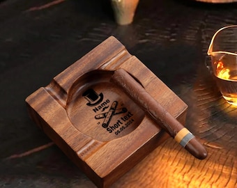 Cenicero personalizado, cenicero único, porta cigarros, accesorios para cigarros, cenicero de nogal, regalo para esposo, regalo para padrino, regalo de boda, regalos para papá