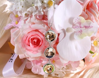 Personalized Bridal Bouquet Charm,Flower Bouquet Photo Charm,Bridal Bouquet,Bride Charm,Memory Charm,Bouquet Charm,Wedding Memorial Gifts