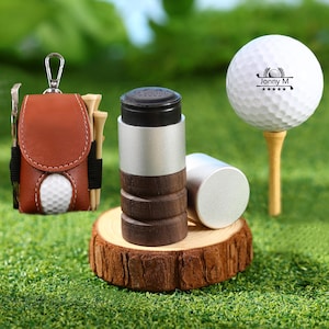 Custom Golf Ball Stamp,Personalized Logo Marker,Golf Marker with Name Logo,Refillable Ink,Wooden Metal Design,Golfer Gift,With Package Box