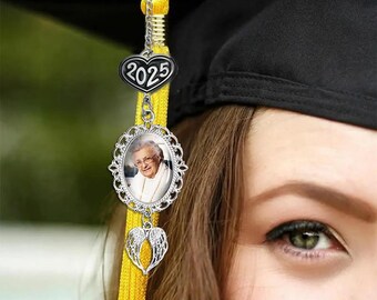Ciondoli Con Nappe Per Laurea Classe 2025 - Kit Fai Da Te Con Portafoto E Scatola Regalo, Ricordo Personalizzato Con Ali D'angelo - 5