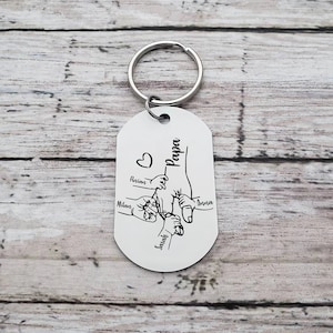 Porte-clés personnalisable pour enfants, papa, cher papa, vous avez déjà nous-papa porte-clés-cadeau pour la fête des pères