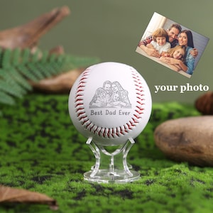 Gift For Dad,Custom Photo Baseball,Engraved Baseball Gift,Engraved Ball,Baseball Gifts,Softball Gifts,Baseball Fan Gifts,Fathers Day Gift