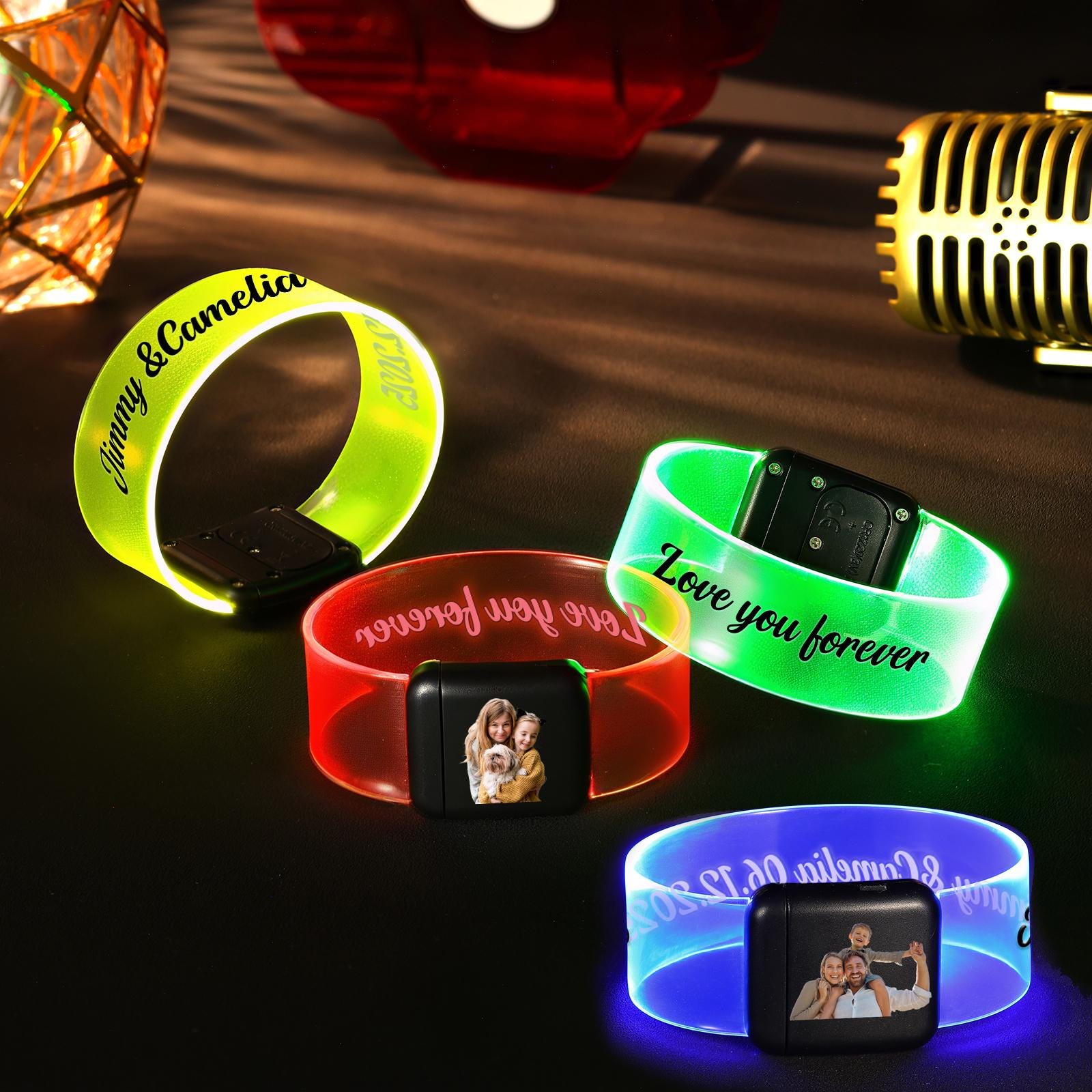 カスタム LED リストバンド、リストバンド フェスティバル、パーティー