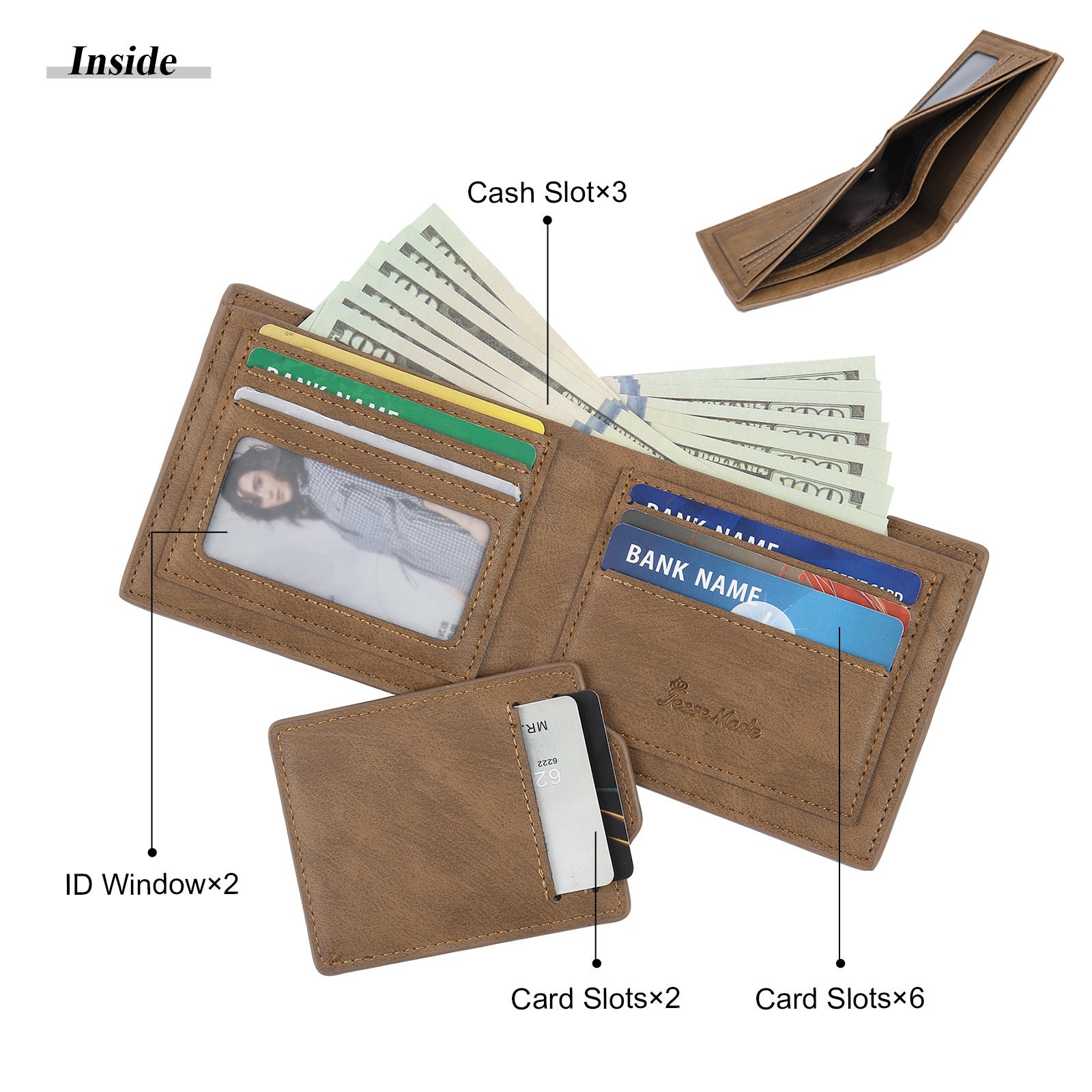 小物 Name. LEATHER WALLET Amazon.com: Personalized Wallet Custom Birth Flower & Name
