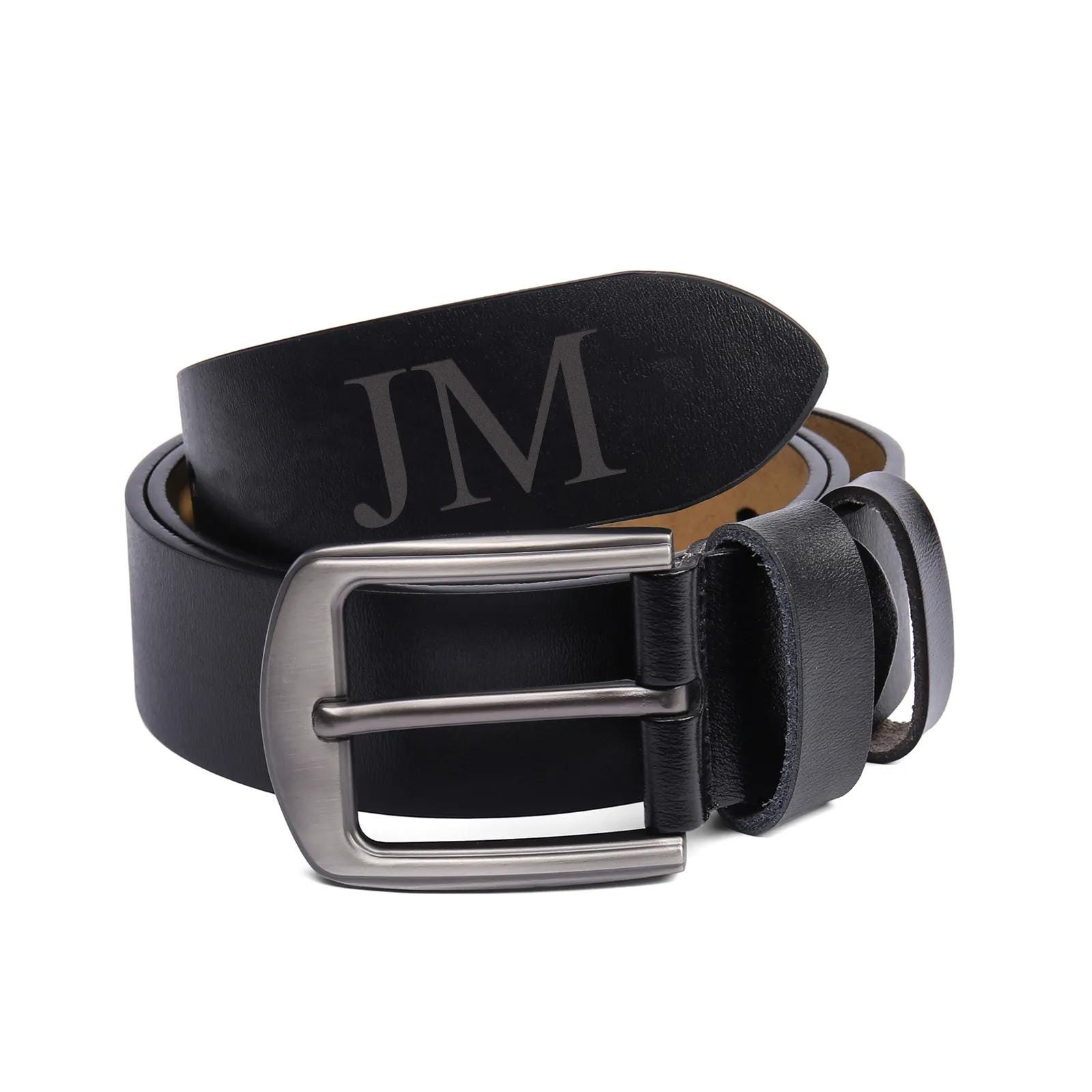 Personalized Leather Belt For Men Engraved Custom Gift With