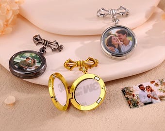 Custom Bridal Bouquet Charm,Bouquet Photo Charm Pins,Wedding Memory Charm,Family Locket for Bouquet,Bridal Shower Gift,Wedding gift