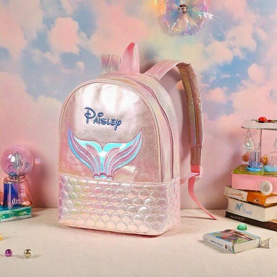 Mermaid bookbag Amazon.com | Disney The Little Mermaid Backpack Kids | Girls  main image 4