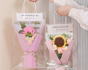 Handmade Crochet flower,forever flower,knitted flowers,Home Decor,Floral Arrangements,Crochet Sunflower,Gift for her,Gift for mom